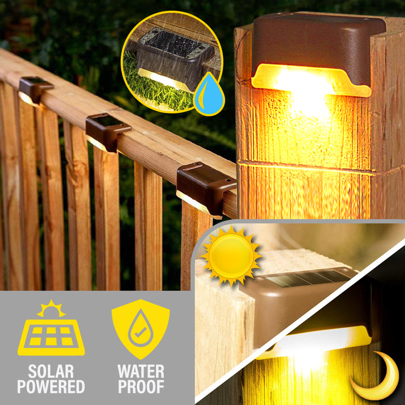 idrop Solar Rechargeable Automatic Waterproof IP65 Smart Step Light [ 1pc ]