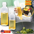 idrop [ 300ml / 500ml ] Kitchen Seasoning Oil Bottle High Temperature Resistant PP5 Material / Botol Sos Minyak / 味全尖叫油瓶pp5油瓶控量调料瓶挤压油壶塑料家用厨房专用喷油瓶