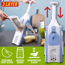 idrop [ 5 IN 1 ] Kitchen Hand Manual Vegetable Cutting Slicing Peeler Grater Slicer/ Alat Pemotong Penghiris Sayur / 五合一切菜器