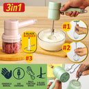 idrop [ 3 IN 1 ] Kitchen Meat Blender & Multifunction Whisk USB Charging / Mesin Kisar & Pembancuh Adunan / 三合一手持搅肉搅蛋器(多功能打蛋器)