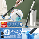 idrop Toilet Bowl Cleaner Brush with Disposable Detergent Head Brush