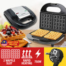 idrop SOKANY 2 IN 1 Slot Electric Rapid Cooking Waffle Maker 750W - KJ108
