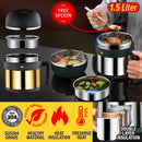 idrop [ 1.5L ] Multifunction Double Layer Heat Insulation Lunch Box Food Cup Container SUS304 Stainless Steel / Bekas Makanan Penebat Haba Keluli Tahan Karat / 1.5L饭盒(双层快餐杯)(304不锈钢 )MEAL CUP