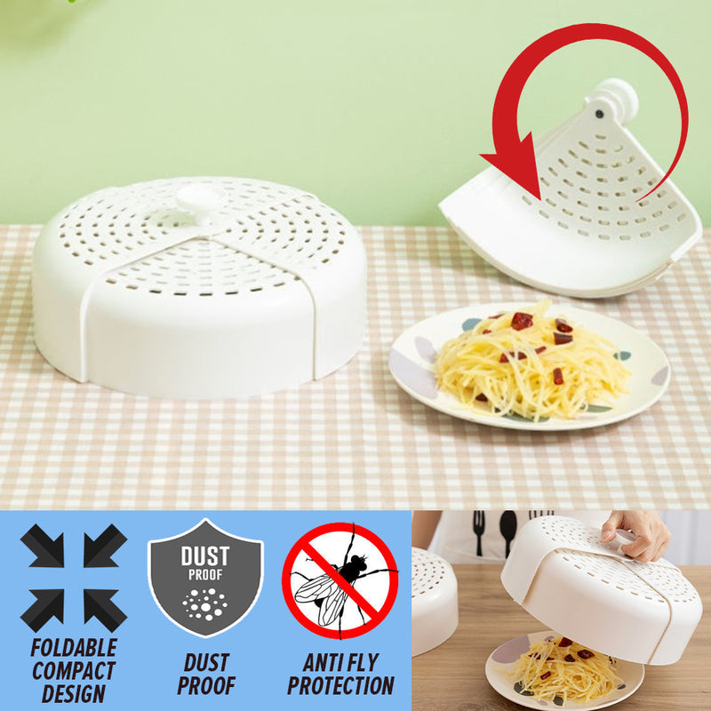 idrop Folding Table Dustproof Anti-flies Food Cover / Tudung Saji Makanan Boleh Lipat / 塑料折叠菜罩