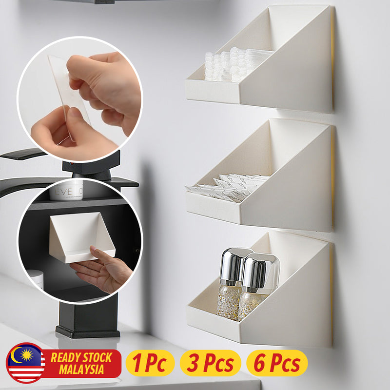 idrop Wall Mounted Small Mirror Cabinet Storage Box Shelf Rack / Rak Kotak Penyimpanan Kabinet Cermin Kecil Dipasang di Dinding / 壁挂式小镜柜收纳盒置物架