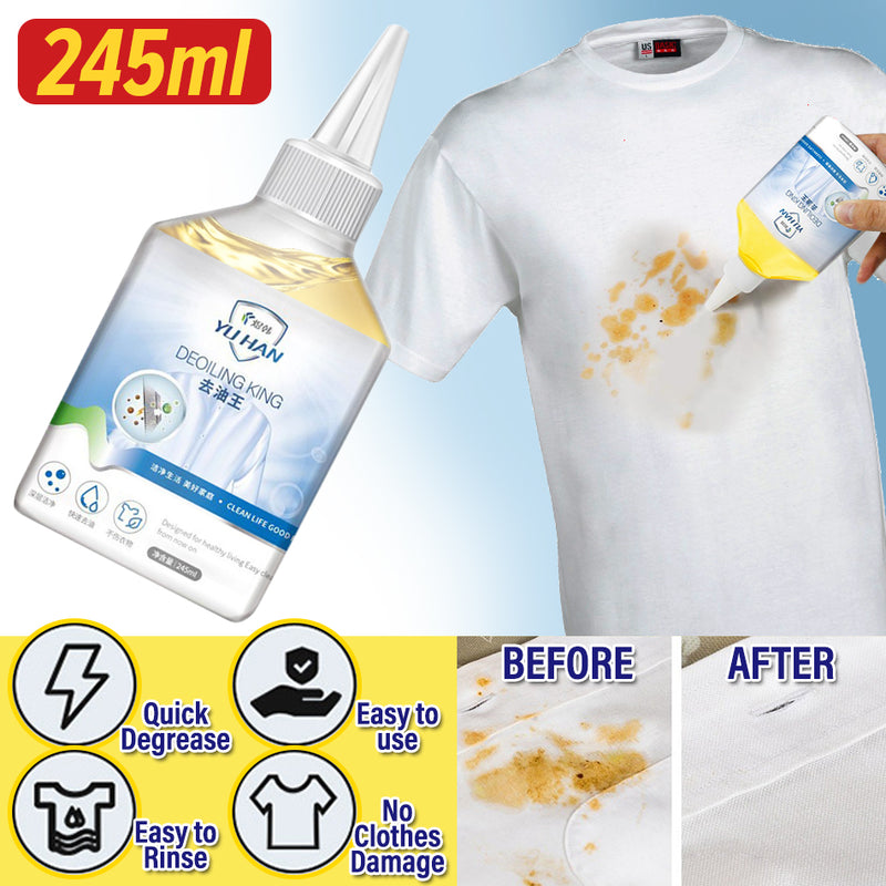idrop [ 245ml ] Clothes Degreasing Stain Remover Cleaner / Pembersih Kesan Kotoran Pakaian / 245ML去油王(衣服去污神器)(煜 韩YU HAN)DEOILING KING