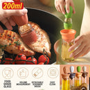 idrop [ 200ml ] Cooking Oil & Seasoning Jar Dispenser & Brush / Berus & Bekas Simpanan Minyak Masak / 多用储玻璃油壶带油刷