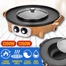 idrop [ 42CM ] 2 IN 1 Hotpot Shabu-Shabu Electric Cooking Grill BBQ Cooker [ 1200W + 1350W ]
