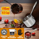 idrop [ 115ml | 1/2 Cup ] Stainless Steel Steak Sauce Pouring Cup / Cawan Sos Pencicah / 304不锈钢牛排酱汁杯