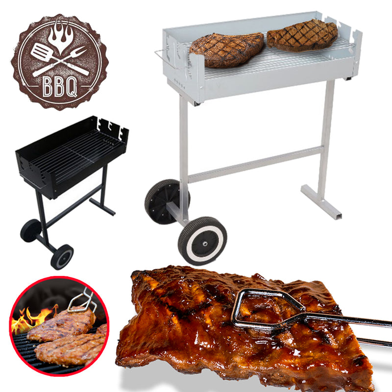 idrop HZA 7 Portable BBQ Frame Standing Grill Stove Moving Barbecue Cart