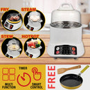idrop [ 3L ] Multifunctional Breakfast Steamer & Cooker Machine / Mesin Pelbagai Guna Memasak & Stim / 底坐电脑带煎锅蒸 煲(营养早餐机)(山姆斯)