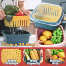 idrop Kitchen Lunch Box Storage + Drainer Wash Basket Food Container