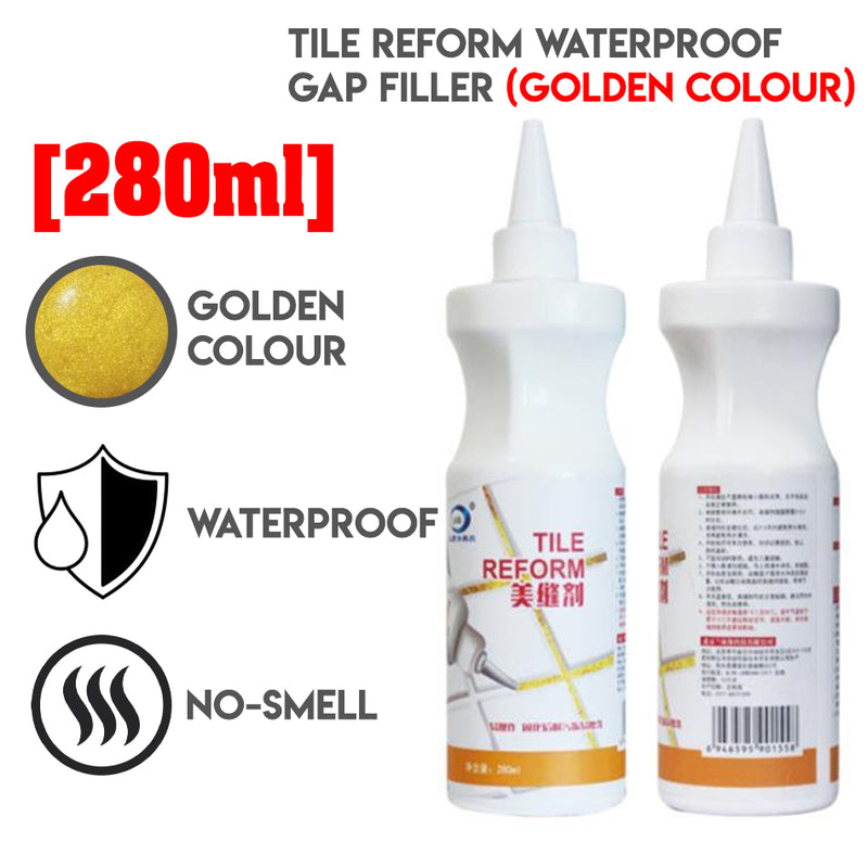 idrop TILE REFORM Waterproof Seam Agent - Gap Filler Sealer  (Golden Colour)