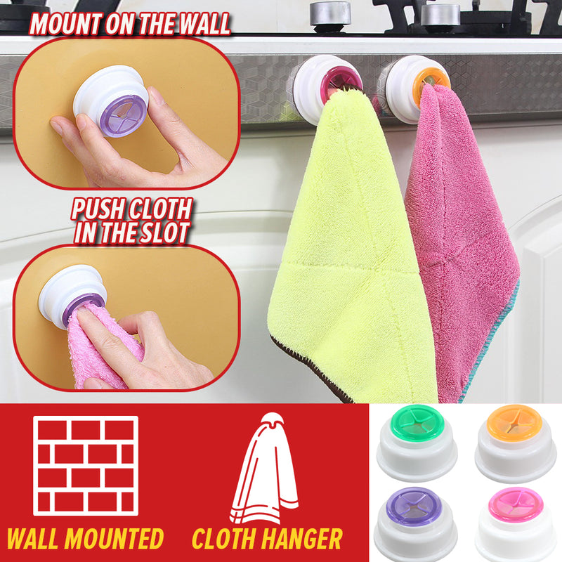 idrop Wall Mounted Kitchen Dishwashing Cloth Napkin Clip hanger [ 1pc ]