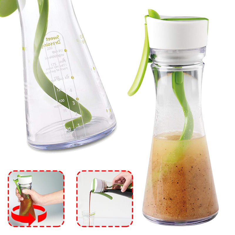 idrop Salad Dressing Manual Spinning Mixer Cup Container Emulsifier