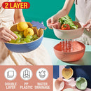idrop Strawberry Shape Wash Draining Bowl Basket / Mangkuk Basuh Bentuk Strawberi / 草莓塑料沥水篮
