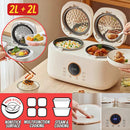 idrop [ 2 Liter ] 2 IN 1 Multifunction Smart Electric Health Rice Cooker 800W / Periuk Masak Elektrik Pelbagai Guna Dua Dalam Satu / 2L智能养生电饭煲800W双饭煲