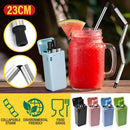 idrop Collapsible Straw SUS304 Stainless Steel / Straw Sedut Boleh Lipat / 折叠吸管SUS304不锈钢
