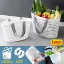 idrop Large Grocery Basket PE Polypropylene Shopping Basket / Beg Beli Belah / 大号PE丙纶手提篮(买菜 篮) [ 43.5 x 14 x 29CM ]
