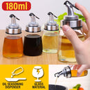 idrop 180ml Glass Oil Seasoning Sauce Dispenser Bottle Jar [ 1pc ]