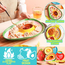 idrop Ceramic Fruit Design Food Plate [ Avocado / Pomegranate ] / Pinggan Makanan Rekaan Buah Seramik [ Delima / Avokado ] / 陶瓷水果设计食物盘[牛油果/石榴]