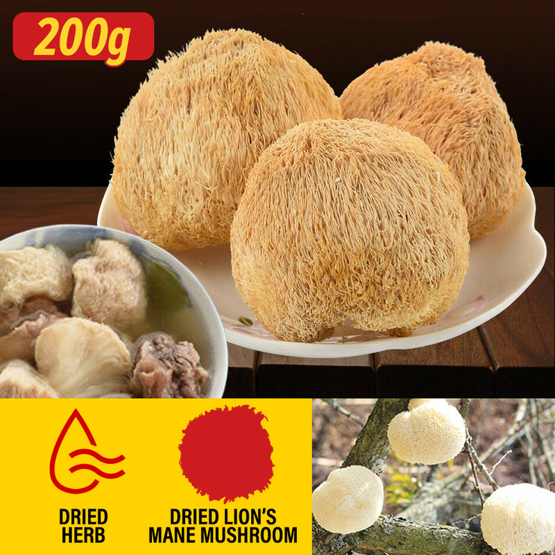 idrop 200g Dried Lion's Mane Mushroom Herb | （200克） 素食名菜特级猴头菇