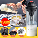 idrop [ 450ml ] Electric Glass Milk Frother / Gelas Pembancuh Susu Elektrik / 电动玻璃奶泡器