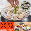 idrop Stainless Steel Steamer & Drainer Foldable Portable Compact Stand