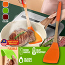 idrop Kitchen Silicone Cooking Spatula with Wooden Handle