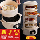 idrop [ 4 LAYER ] Multilayer Stackable Electric Insulated Heating Food Meal Storage