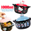 idrop 1L Casserole Ceramic Stew Soup Pot for Kids