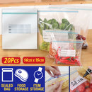idrop [ 20pcs ] Kitchen Food Preservation Packaging Storage Sealed Bag [ 16cm x 14cm ] S-Size