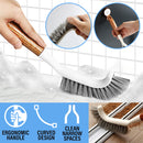 idrop Long Handle Bathroom Toilet Cleaning Bristle Brush / Berus Pencuci Tandas & Bilik Mandi / 橡胶木长柄硬毛刷子