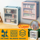 idrop [ 3 LAYER ] Wall Mounted Storage Box Container / Kotak Penyimpanan Barang / 收纳盒
