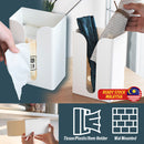 idrop Tissue Box & Plastic Roll Wall Mounted Holder and Household Item Storage