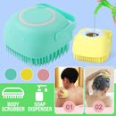 idrop 80ml Bathing Shower Body Scrubber & Soap Shampoo Dispenser Brush