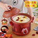 idrop Multifunctional Casserole Ceramic Stew Pot Cooker [ 1.5L / 2.5L/  3.5L / 6L ] / Periuk Seramik Kaserol Pelbagai fungsi / 多功能砂锅陶瓷炖锅 [ 1.5L / 2.5L/ 3.5L / 6L ]