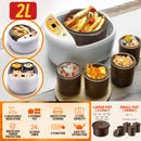 idrop [ 2L ] Minipot Multifunction Electric Cooking Stew Pot Cooker with Ceramic Stew Pot [ 1 Big Pot 4 Small Pot ]