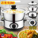 idrop [ 2L / 4L / 5L ] Cooker Pot Multifunctional Electric Cooking Kitchenware / Periuk Masak Elektrik Pelbagai Guna / 炊具锅多功能电煮厨具