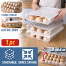 idrop Kitchen Stackable Egg Storage Box Tray [ 25cm x 30.5cm x 6cm ] [ 1PC ]
