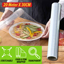 idrop [ 20M x 30CM ] Clear Wrap Transparent Food and Item Wrapping Plastic Packaging