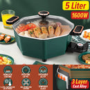 idrop [ 5L ] Octagonal Electric Nonstick Cooking Hotpot / Periuk Masak Hot Pot Bentuk Octagon / 八角电火锅 5升