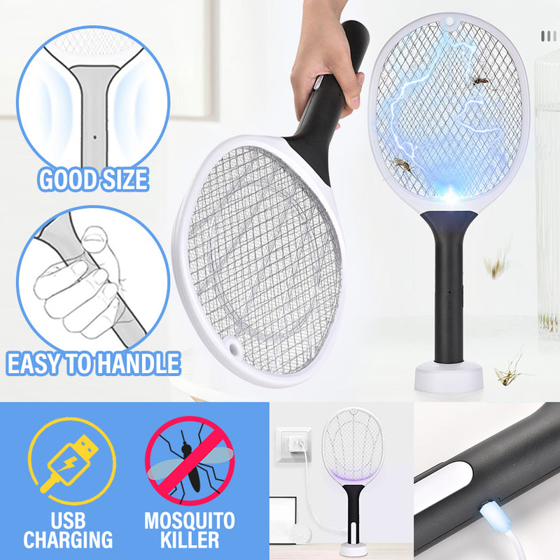 idrop WP08 Electric Shock Mosquito Killer Swatter  / Raket Pemukul Nyamuk / 两用强力灭蚊灯拍