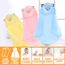 idrop Newborn Baby Cotton Hooded Cover Swaddle Towel Blanket / Selimut Tuala Bayi / 婴儿棉连帽罩/襁褓/毛巾/毯子