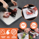 idrop Double Sided SUS304 Stainless Steel & PP Antibacterial Anti Mildew Cutting Chopping Board / Papan Pemotong / 304不锈钢魔方立体双面菜板