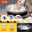 idrop [ 19CM ] Folding Retractable Food Steamer Plate