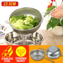 idrop [ 22.5CM ] Single Handle Multipurpose Strainer Basket / Penapis Serbaguna / (单长柄) 密孔多用篮