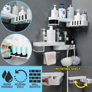 idrop Wall Mounted Kitchen Bathroom Rack with Rotating Shelf / Rak Dinding Pelbagai Guna / 带旋转架子的壁挂式厨房浴室架