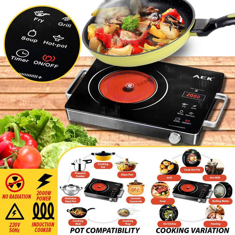 idrop AEK Portable Multifunctional Electric Ceramic Cooker Induction Cooking / Pemasak Induksi / 便携式多功能电陶炉电磁炉 MD-818