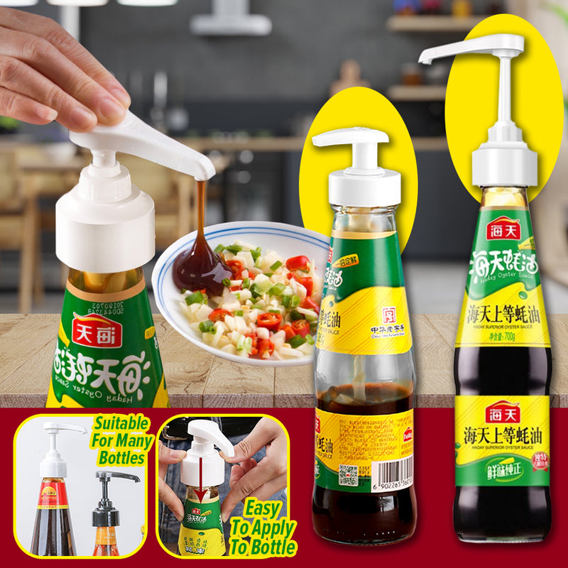 idrop Pressure Pump Bottle Nozzle Dispenser Universal for Sauce & Seasoning Bottle / Pam Muncung Botol / 瓶喷嘴泵 [ 1PC ]